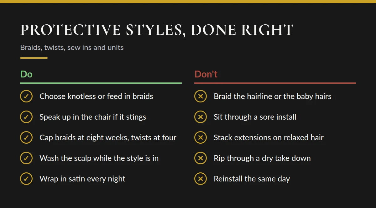 Summary card: Protective Styles, Done Right