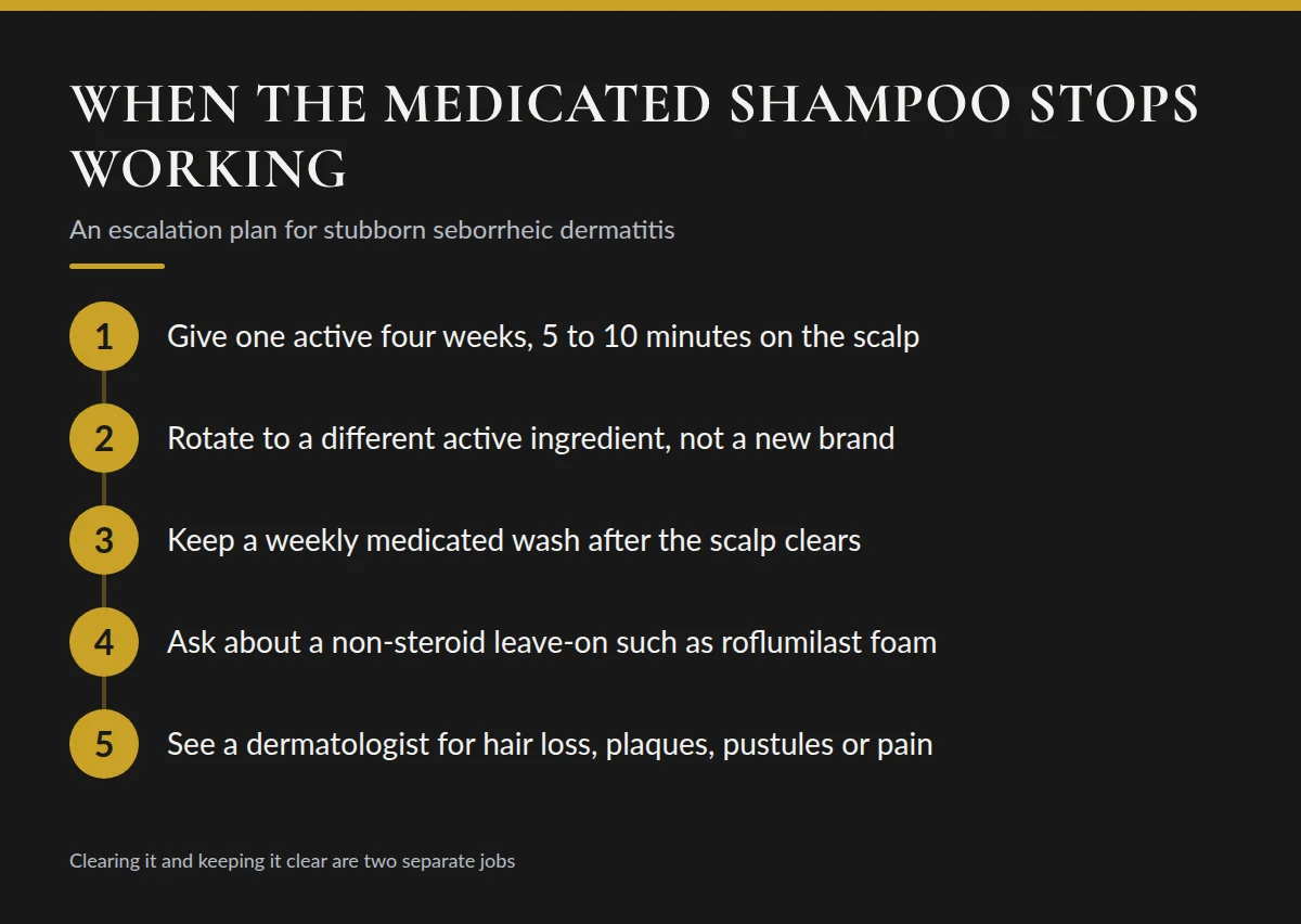 Summary card: When the Medicated Shampoo Stops Working